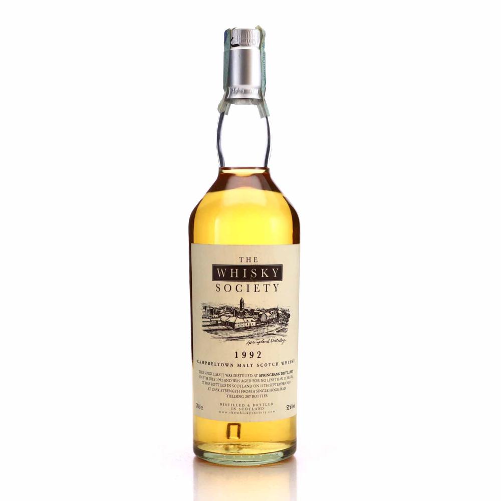 Springbank 1992 Whisky Society 15 Year Old