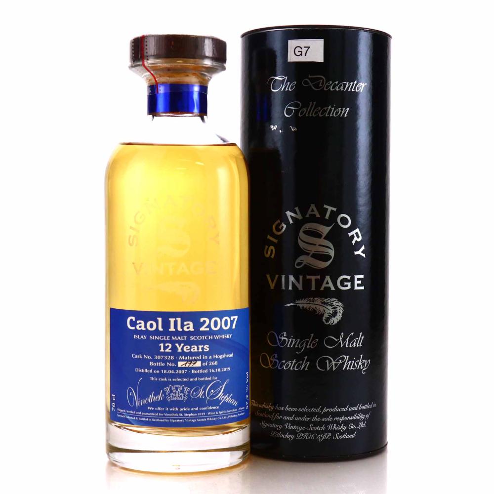 Caol Ila 2007 Signatory Vintage 12 Year Old Cask Strength / Vinothek St. Stephan