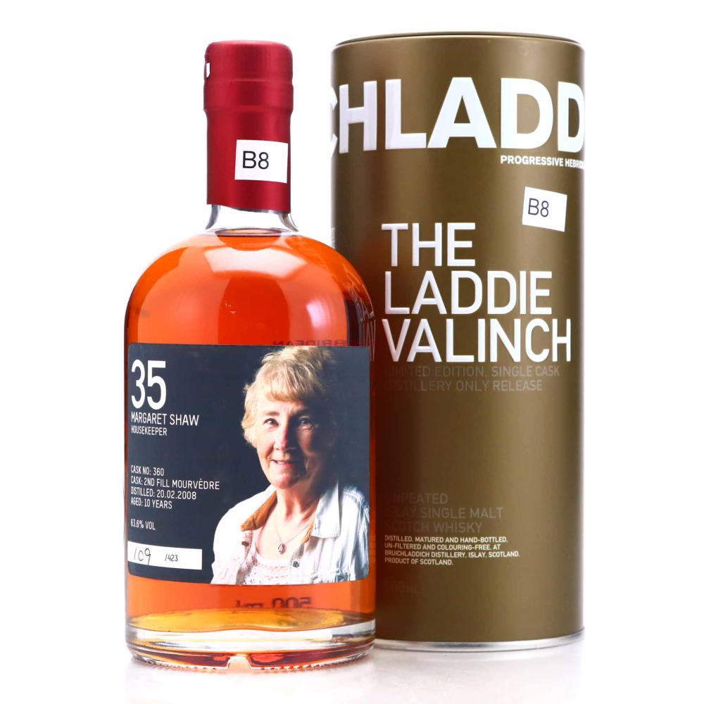 Bruichladdich 2008 Margaret Shaw Valinch 10 Year Old / 2nd Fill Mourvedre