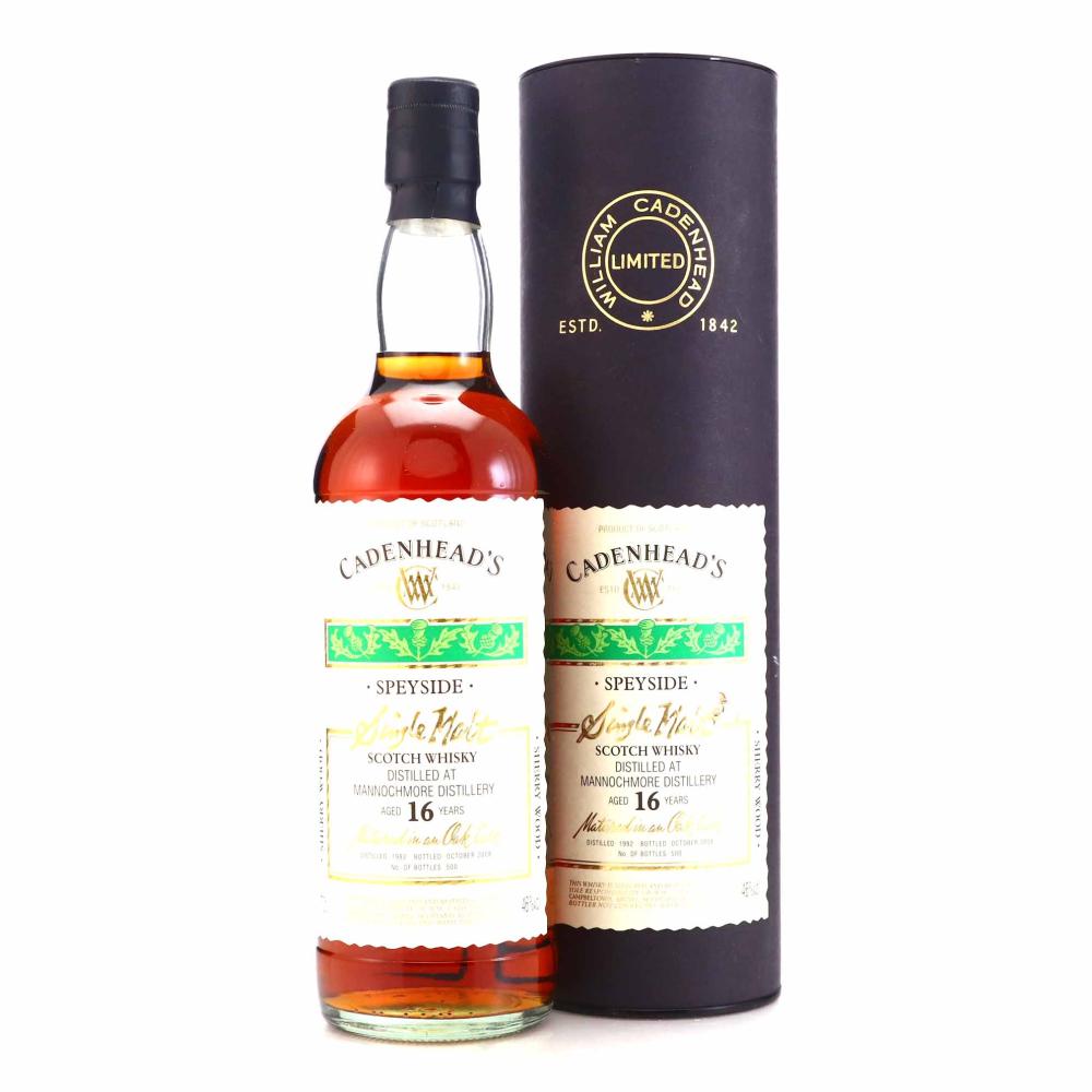 Mannochmore 1992 Cadenhead's 16 Year Old Sherry Wood