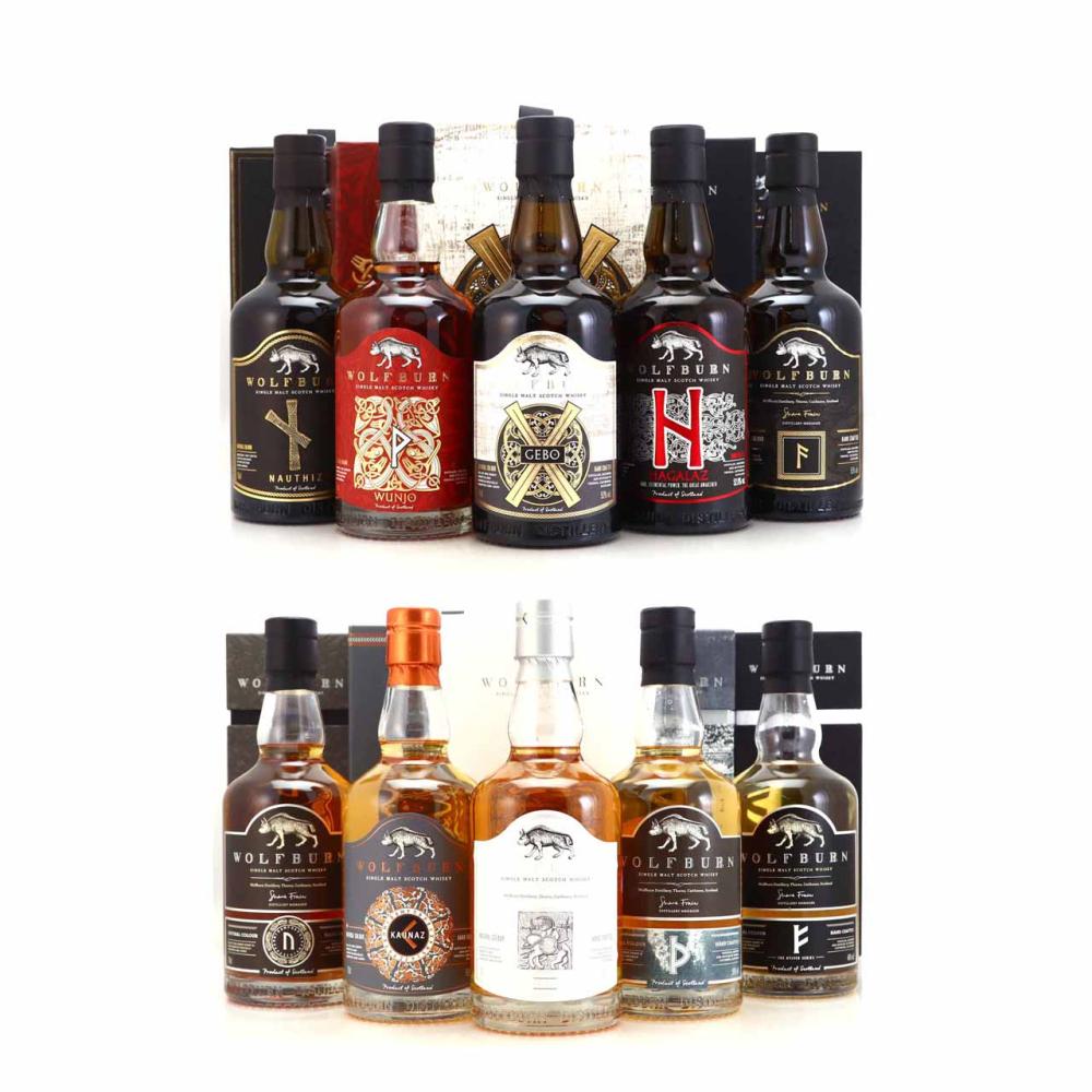 Wolfburn Kylver Series 10 x 70cl / Releases 1-10