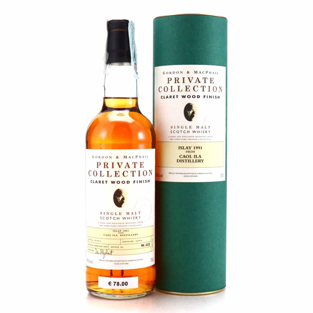 Caol Ila 1991 Gordon and MacPhail Private Collection / Claret Wood Finish