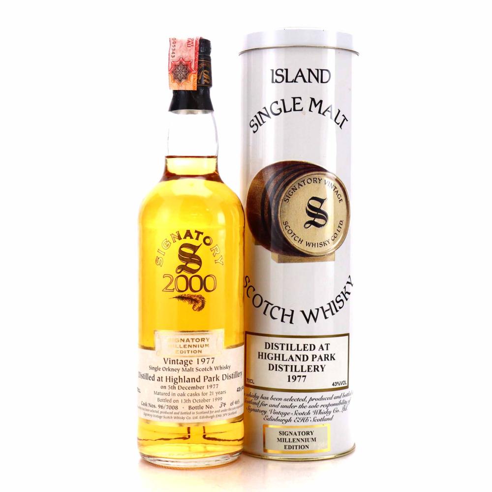 Highland Park 1977 Signatory Vintage 21 Year Old Millennium Edition