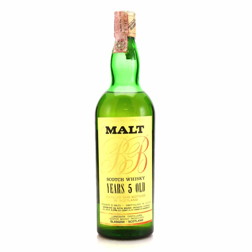 B&B 5 Year Old Malt Scotch Whisky 1970s