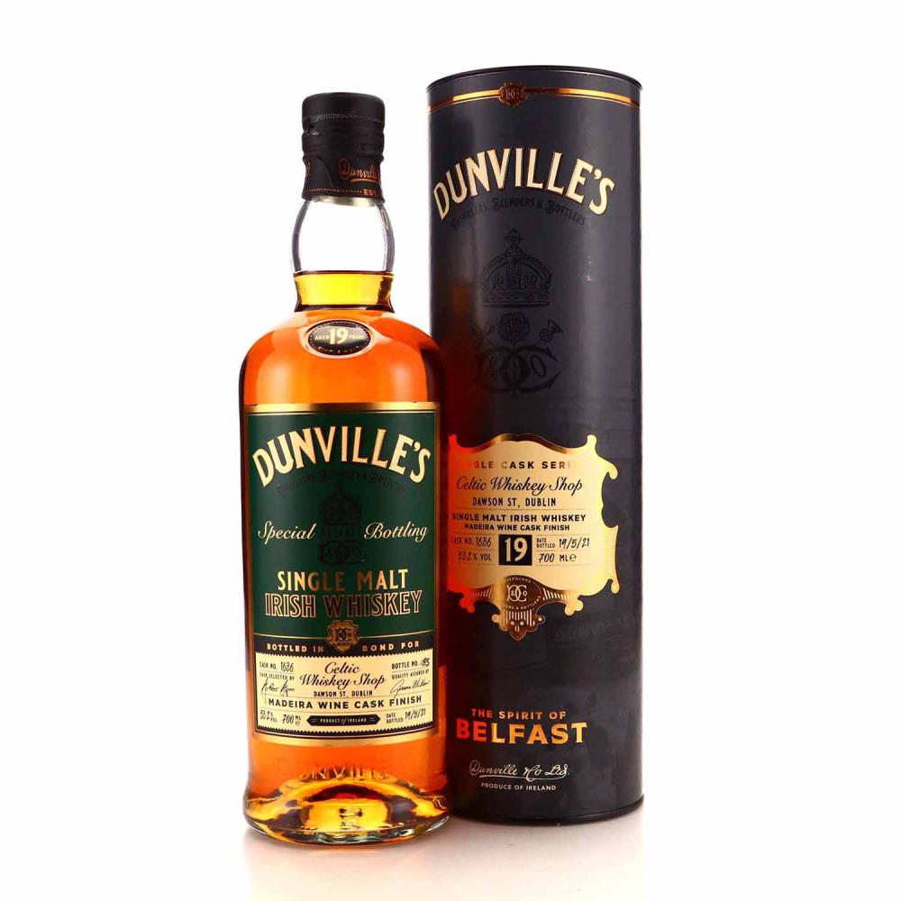 Dunville's 19 Year Old Single Cask Madeira Finish #1636 / Celtic Whiskey Shop