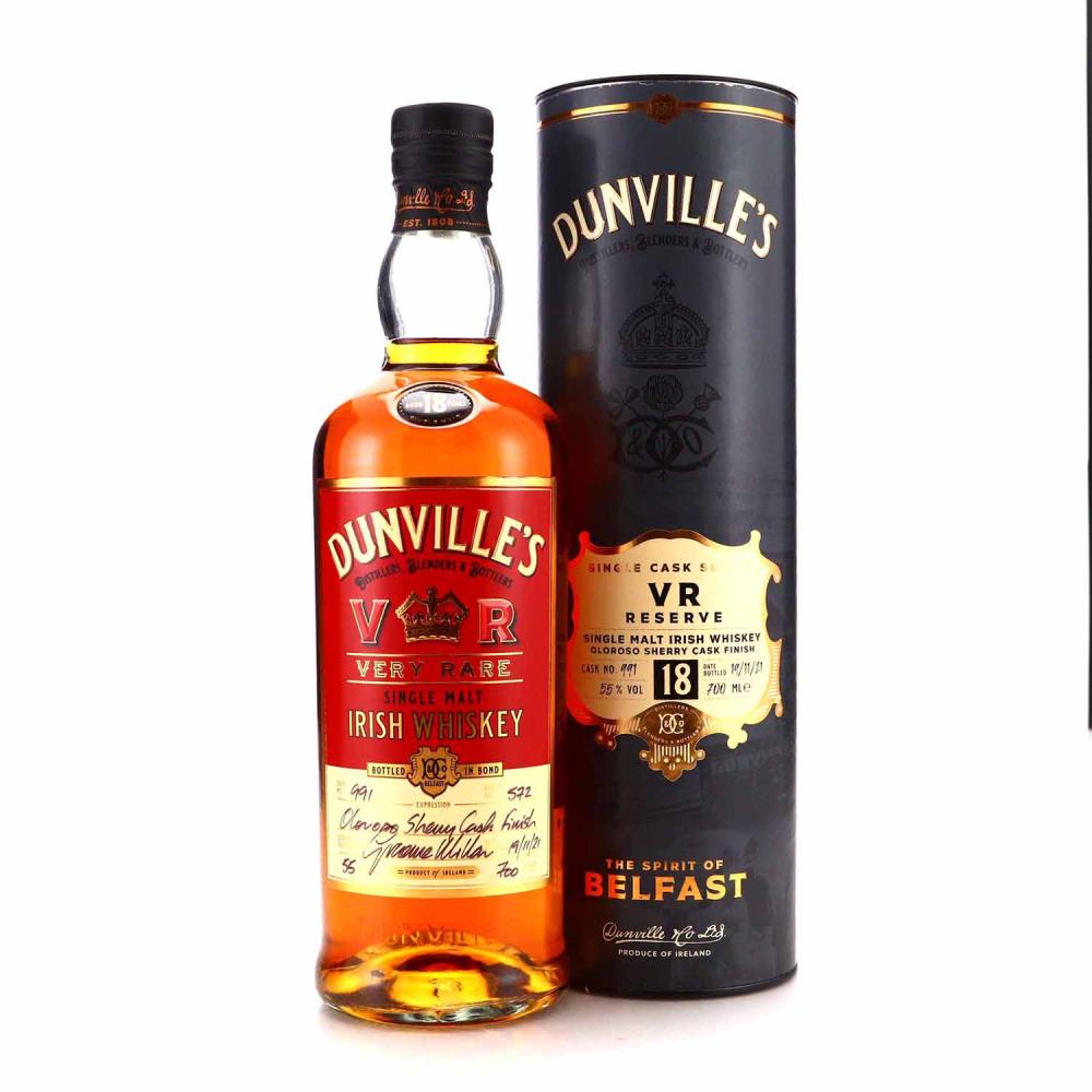 Dunville's VR 18 Year Old Single Oloroso Cask Finish Single Malt #991