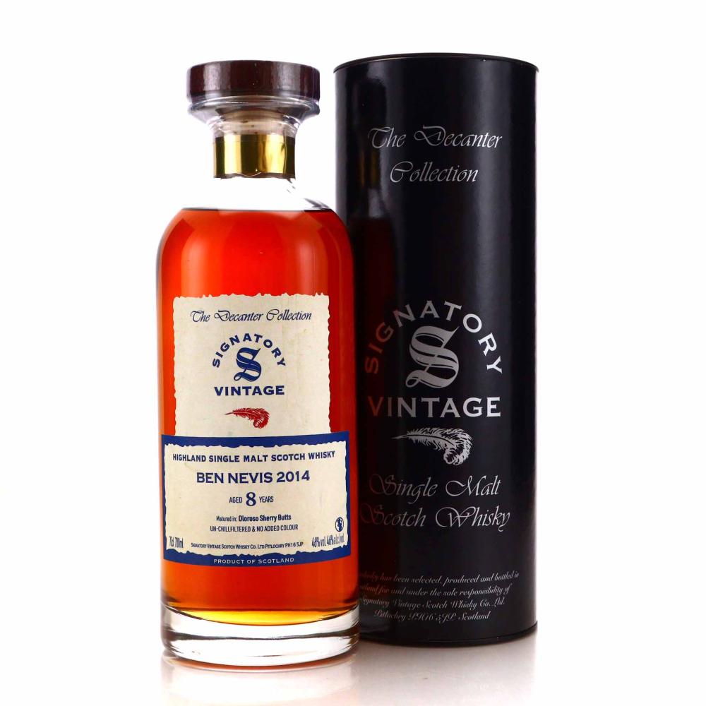 Ben Nevis 2014 Signatory Vintage 8 Year Old Decanter Collection