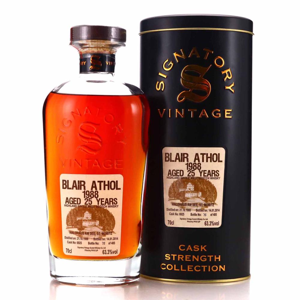 Blair Athol 1988 Signatory Vintage 25 Year Old Cask Strength / Waldhaus Am See