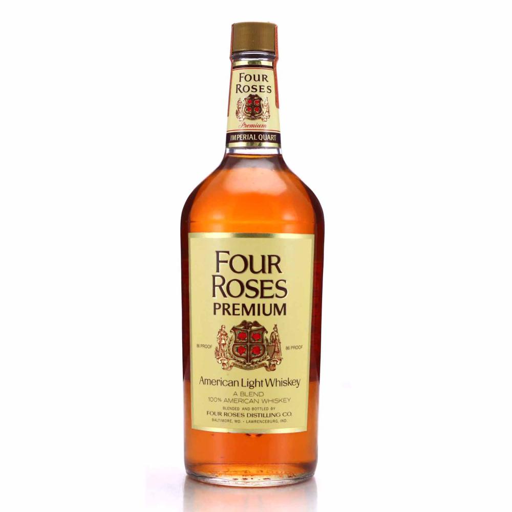 Four Roses Premium American Whiskey Quart 1972