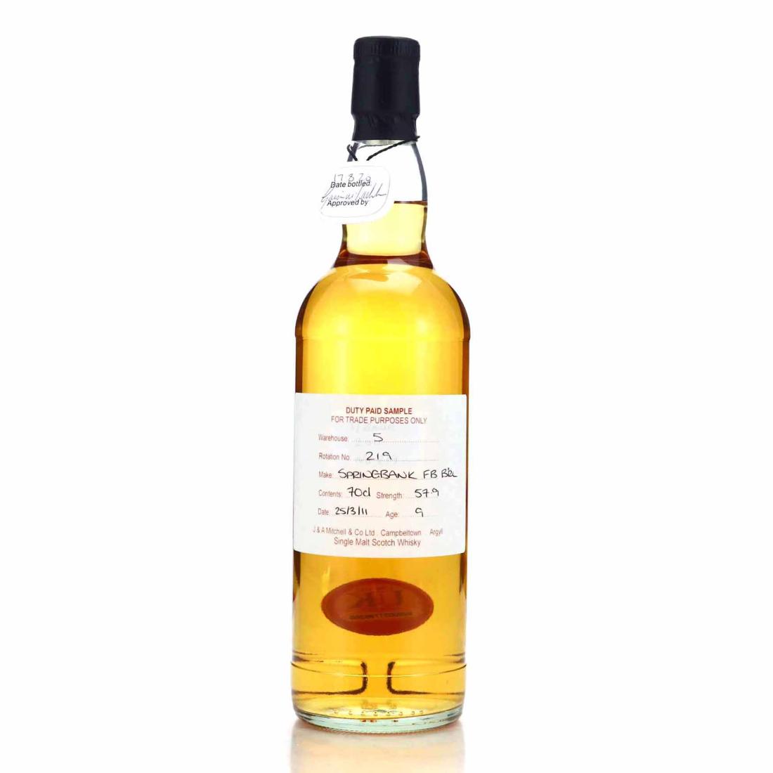 Springbank 2011 Duty Paid Sample 9 Year Old / Fresh Bourbon