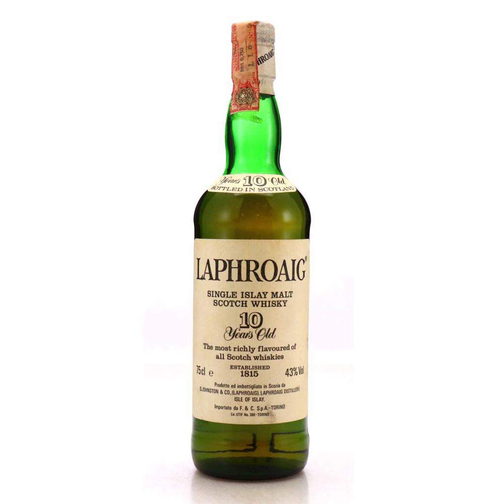 Laphroaig 10 Year Old 1980s / F&G Import