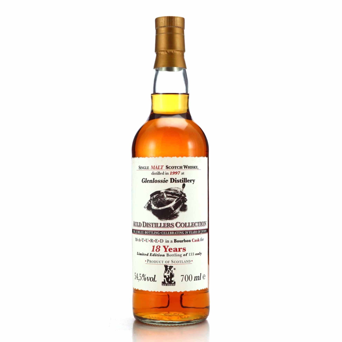 Glenlossie 1997 Jack Wiebers 18 Year Old Auld Distillers Collection / 20th Anniversary