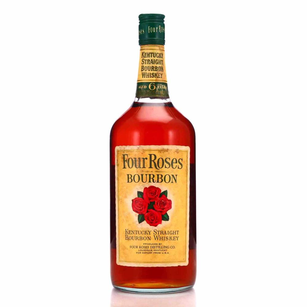 Four Roses 6 Year Old Kentucky Straight Bourbon Imperial Quart 1970s