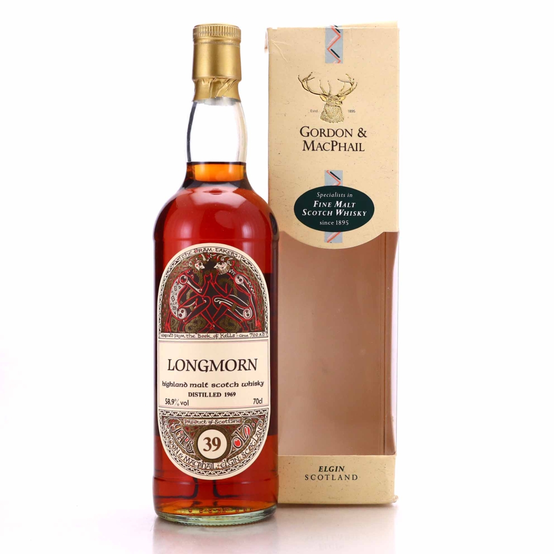 Longmorn 1969 Gordon and MacPhail​ 39 Year Old 'Book of Kells' / Mash Tun & Kask