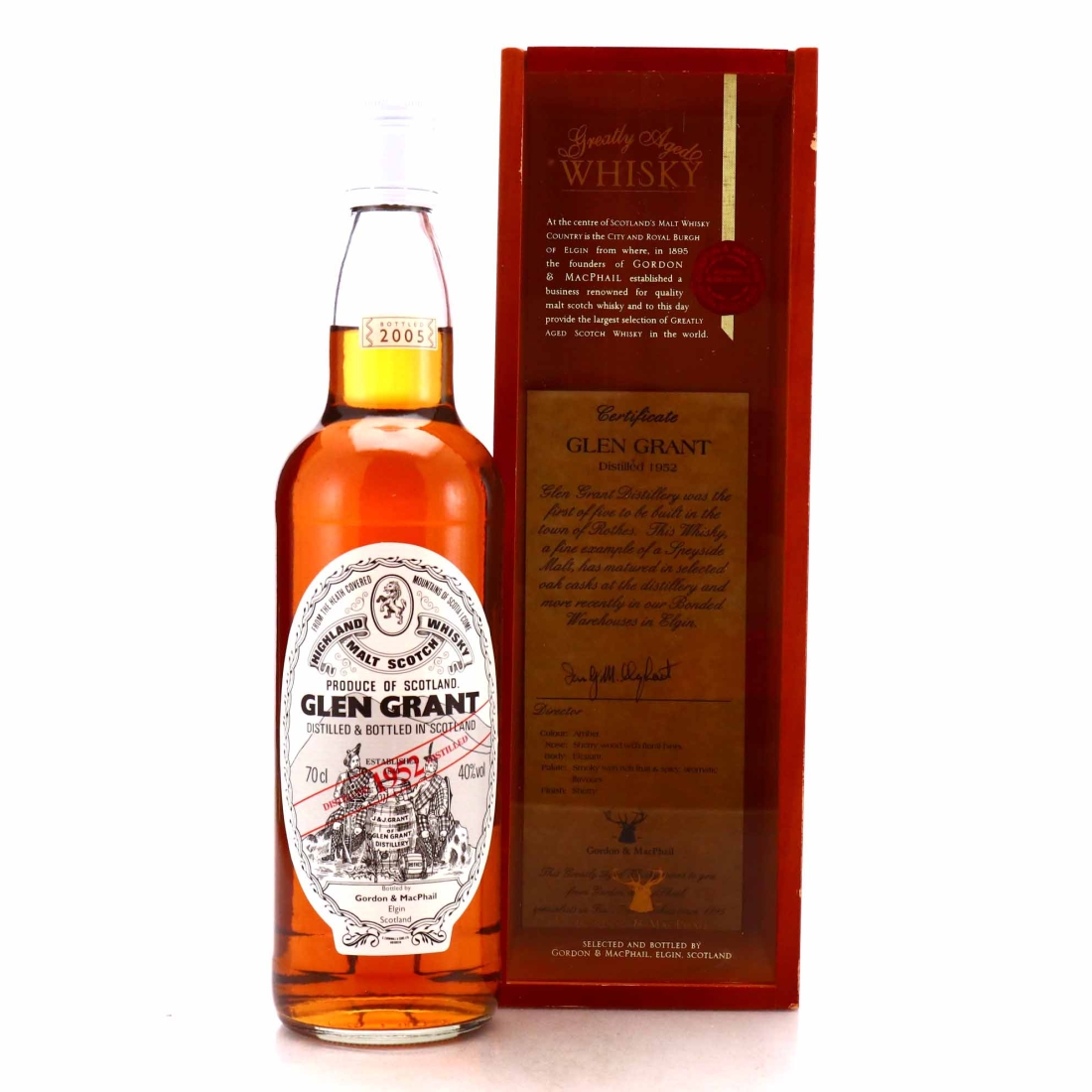 Glen Grant 1952 Gordon and MacPhail bottled 2005