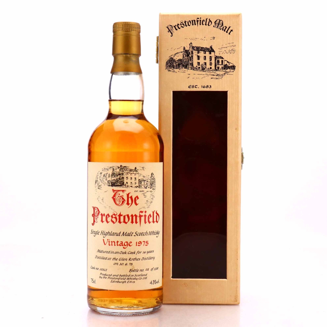 Glenrothes 1975 Prestonfield 16 Year Old