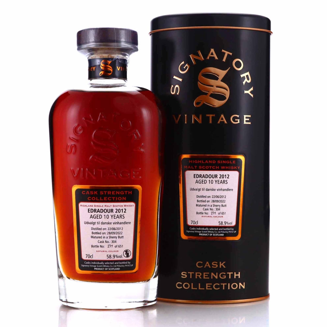Edradour 2012 Signatory Vintage 10 Year Old Cask Strength