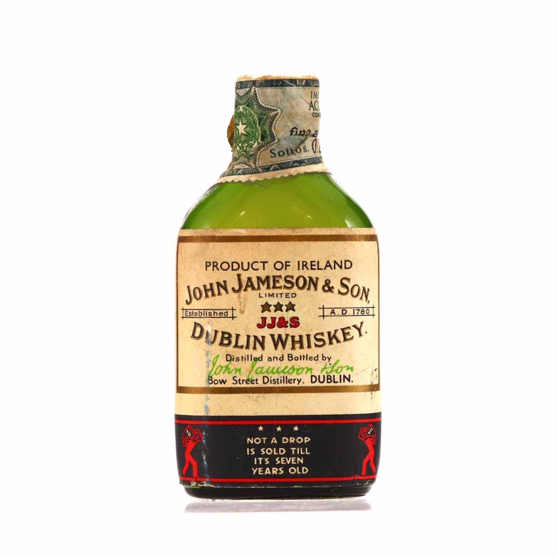 John Jameson 7 Year Old Miniature 1970s