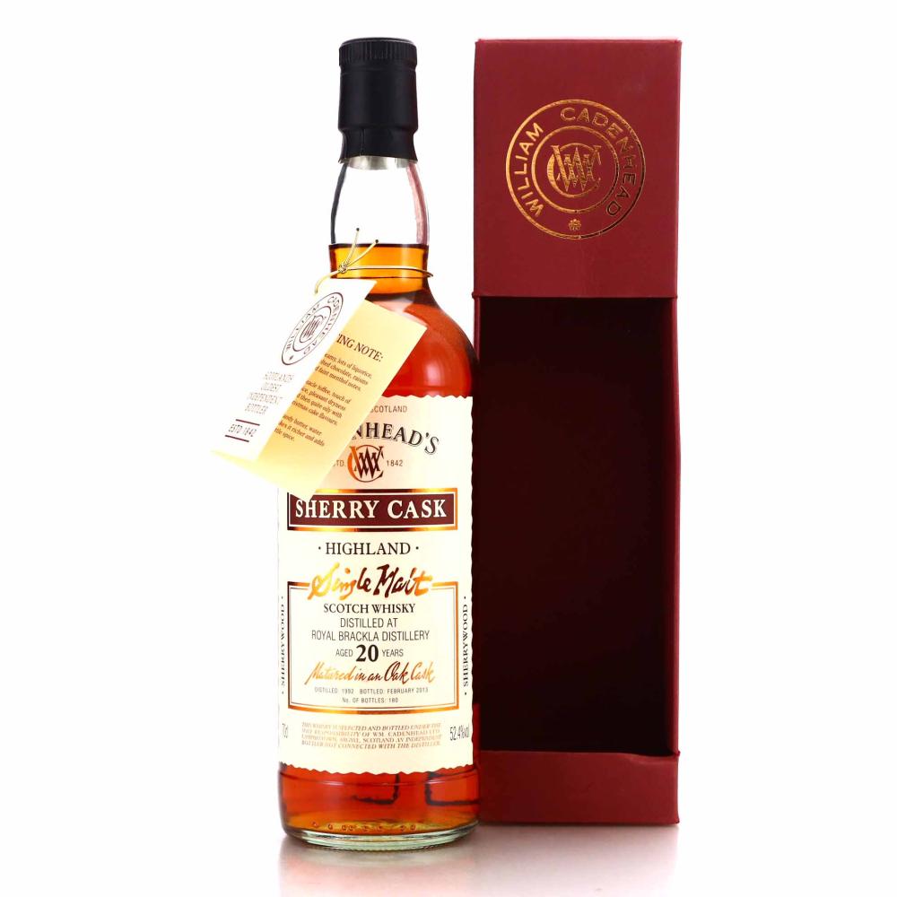 Royal Brackla 1992 Cadenhead's Sherry Cask 20 Year Old