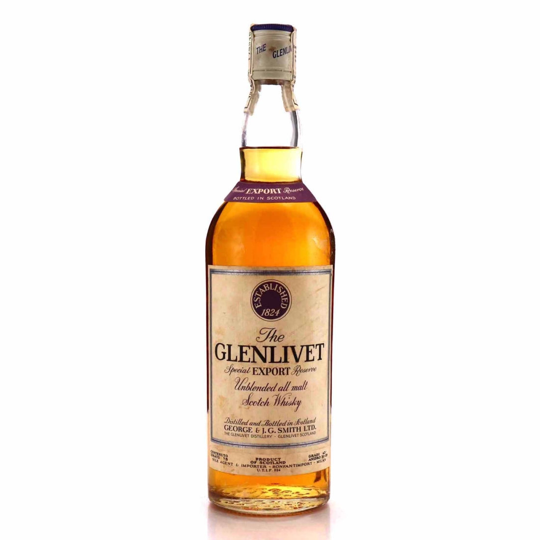 Glenlivet Special Export Reserve 1970s / Bonfanti Import