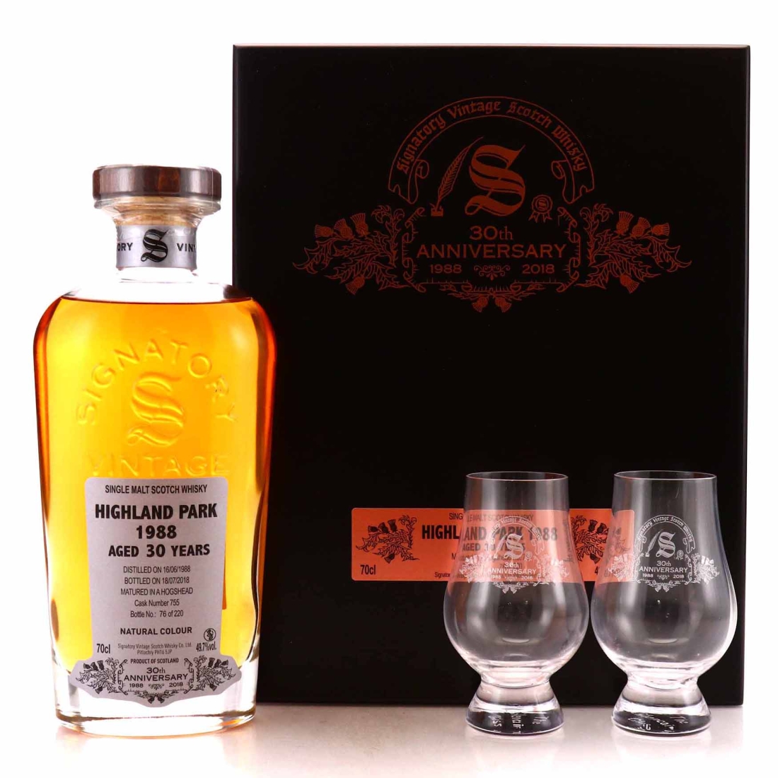 Highland Park 1988 Signatory Vintage 30 Year Old Cask Strength / 30th Anniversary
