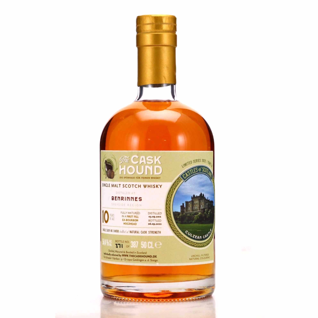 Benrinnes 2012 Cask Hound 10 Year Old 50cl