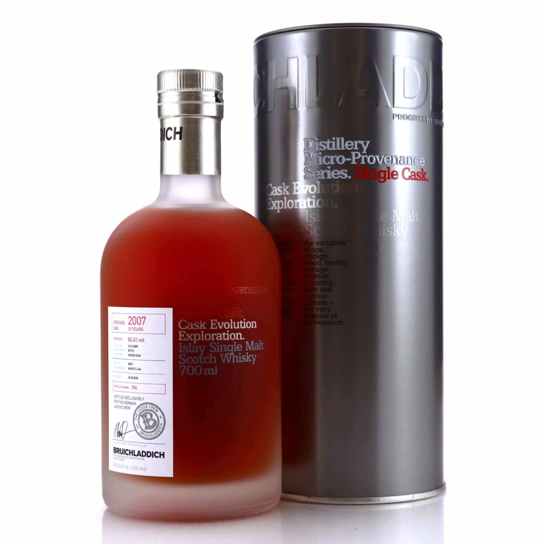 Bruichladdich 2007 Micro Provenance Single Cask 10 Year Old #3557 / Germany
