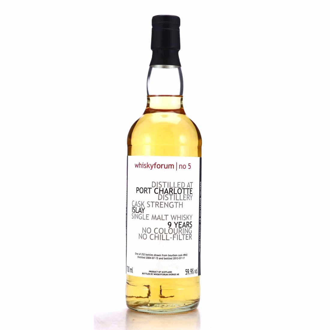 Port Charlotte 2004 Private Bourbon Cask 9 Year Old #842 / WhiskyForum No.5