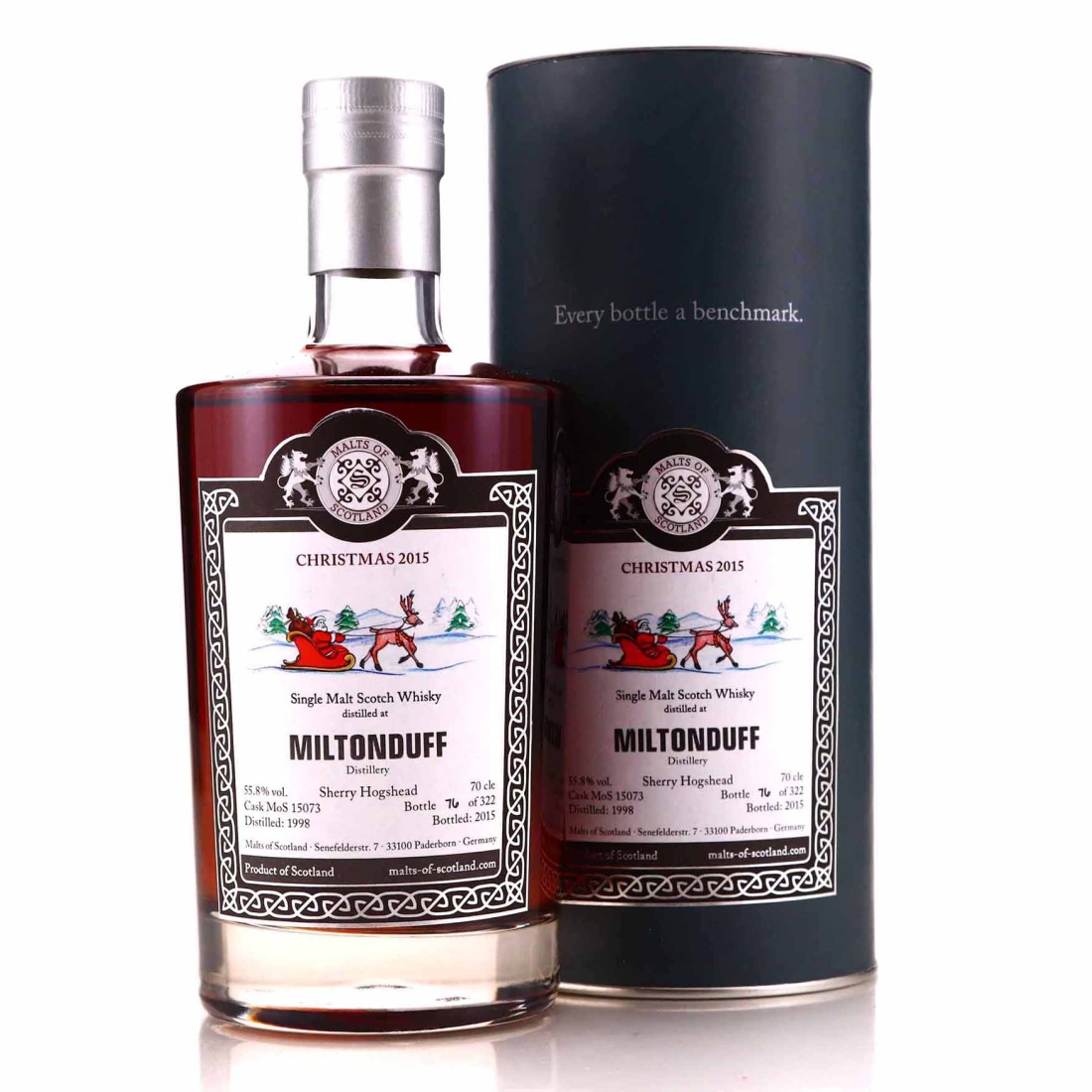 Miltonduff 1998 Malts of Scotland Sherry Hogshead / Christmas 2015