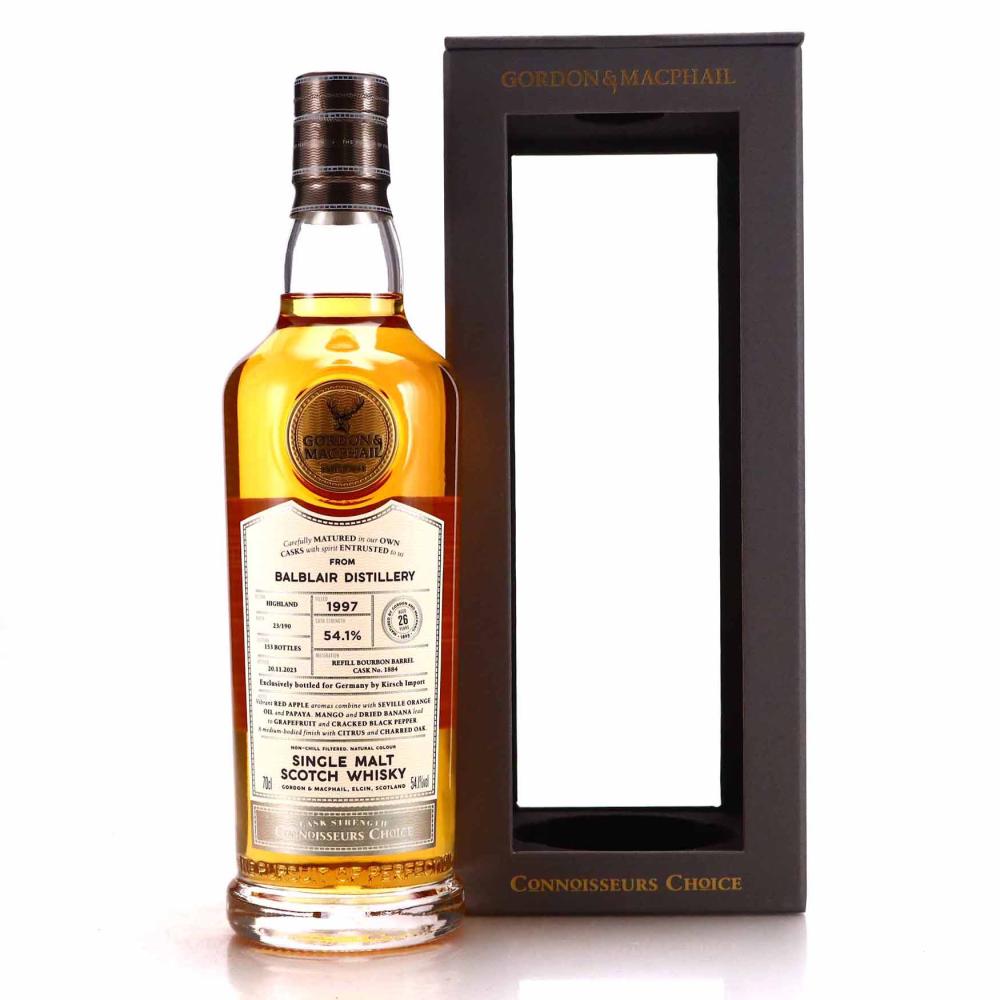 Balblair 1997 Gordon and MacPhail 26 Year Old Batch #23/190 / Kirsch Import