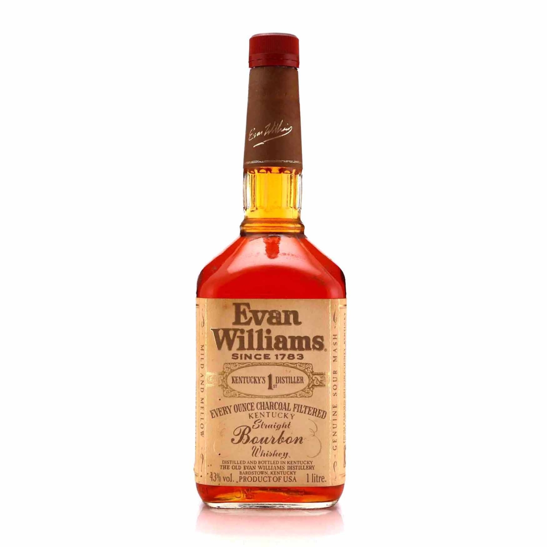 Evan Williams 8 Year Old Kentucky Straight Bourbon 1997 1 Litre