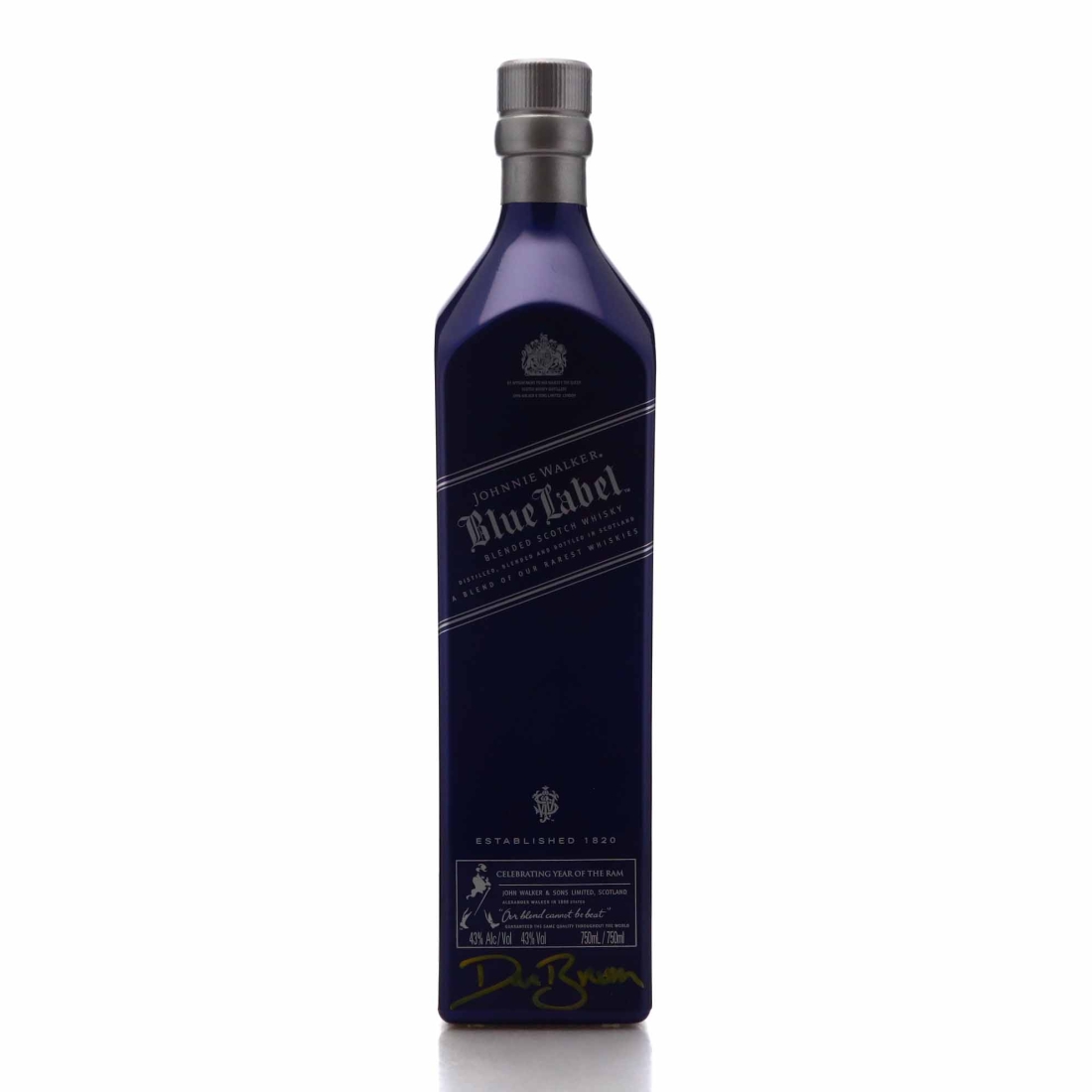 Johnnie Walker Blue Label Year of the Ram 75cl / Taiwan - Signed