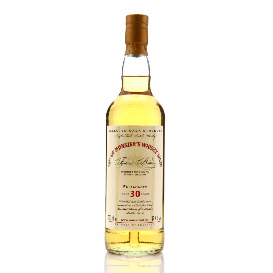 Fettercairn 1988 Whiskytime 30 Year Old