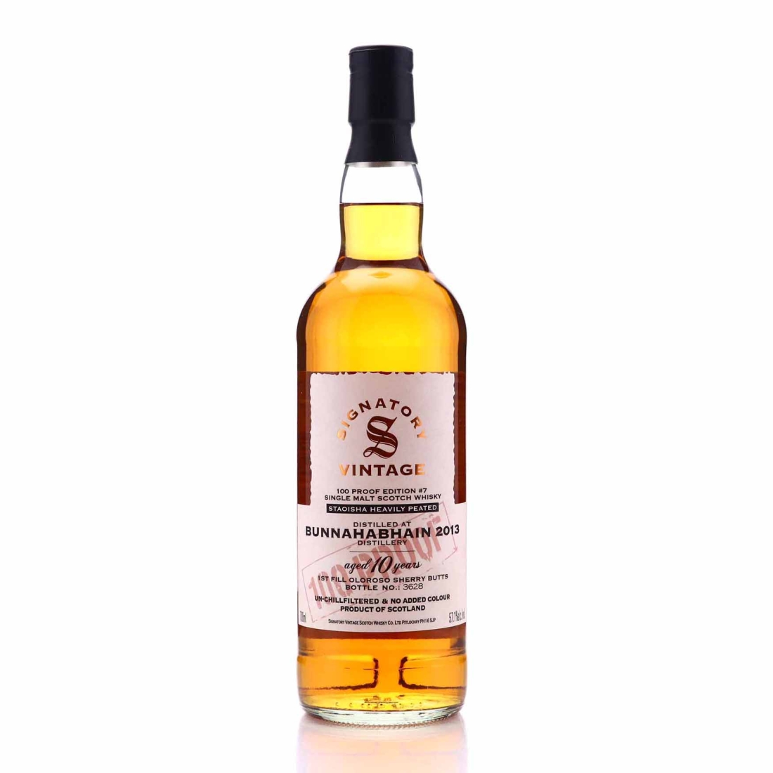 Bunnahabhain Staoisha 2013 Signatory Vintage 10 Year Old