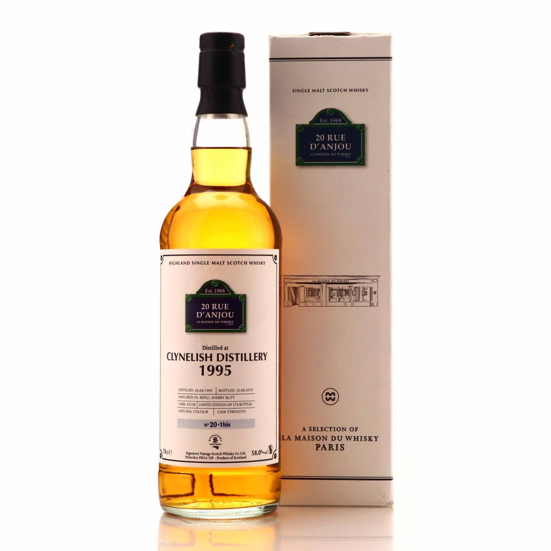 Clynelish 1995 Signatory Vintage #2158 / LMDW 20 Rue d'Anjou