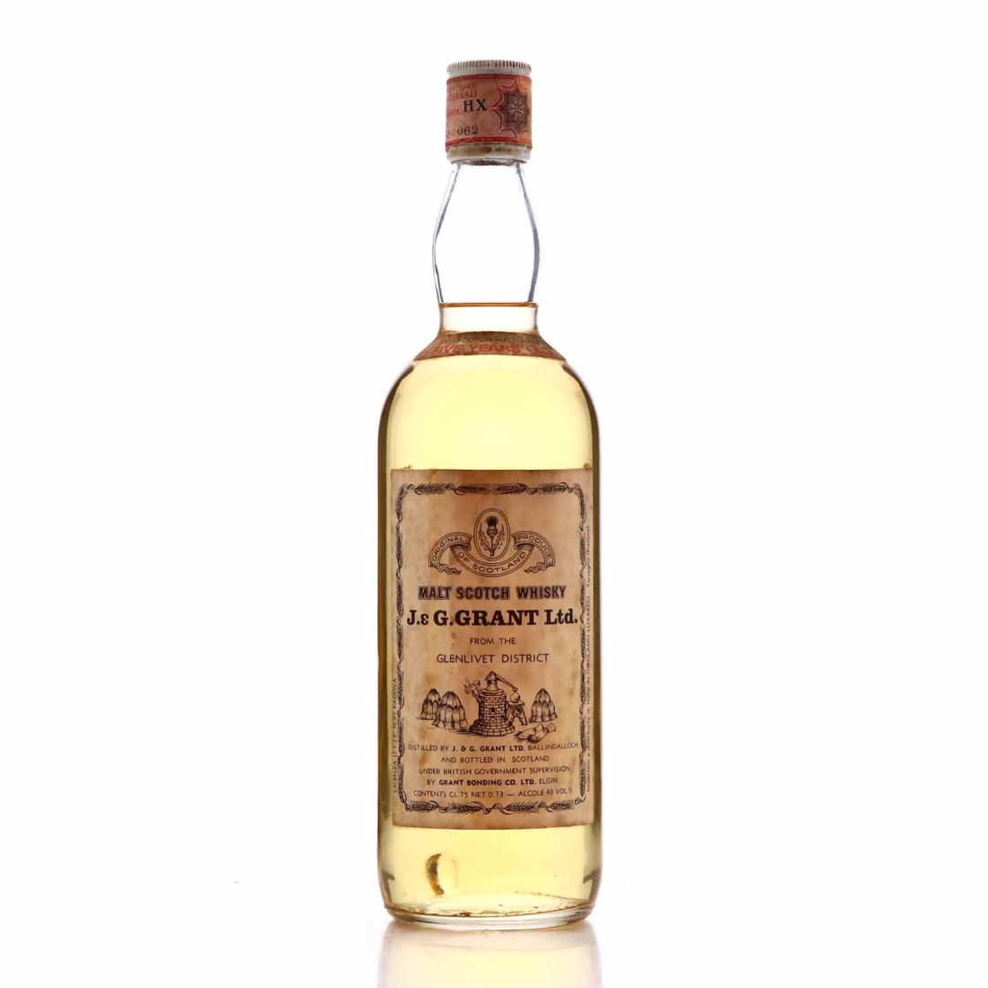 Glenfarclas 'J&G Grant' 5 Year Old Grant Bonding Co 1970s / Girolamo Luxardo Import