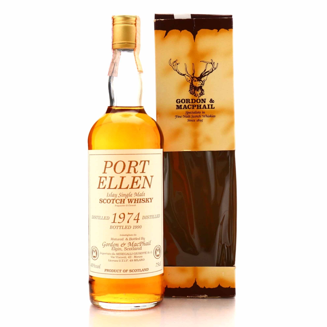 Port Ellen 1974 Gordon and MacPhailAntique bottled 1990 / Meregalli Import