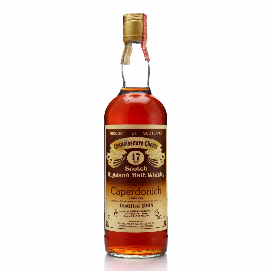 Caperdonich 1968 Gordon and MacPhail 17 Year Old / Meragalli Import