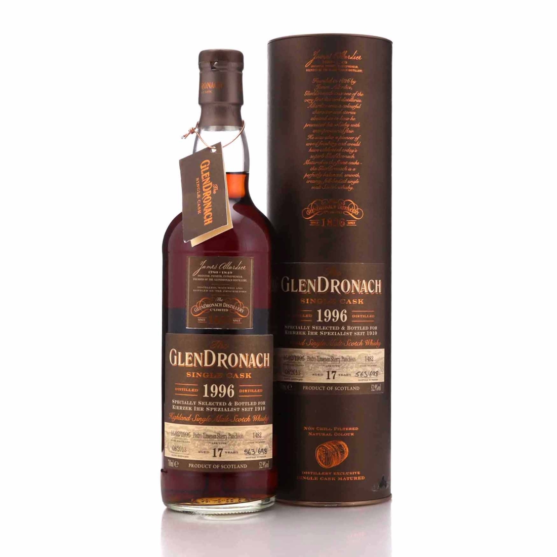 Glendronach 1996 Single PX Cask 17 Year Old #1482 / Kierzek Berlin
