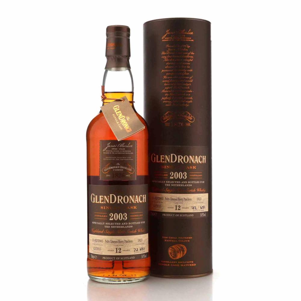 Glendronach 2003 Single PX Cask Finish 12 Year Old #1823
