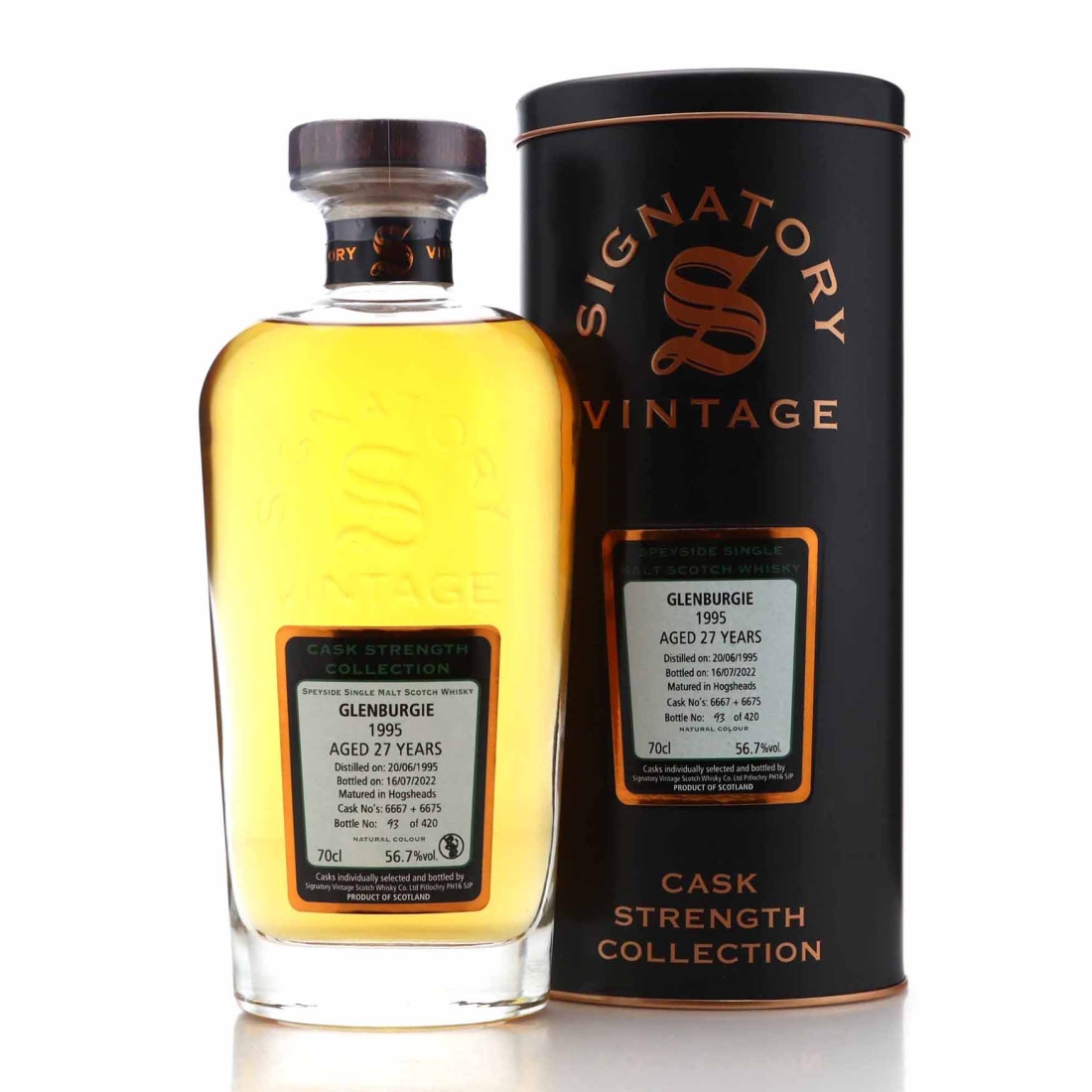 Glenburgie 1995 Signatory Vintage 27 Year Old Cask Strength