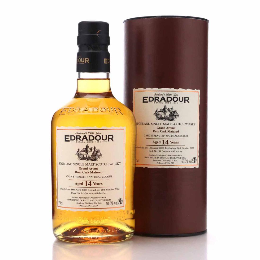 Edradour 2008 Single Rum Cask 14 Year Old / #91