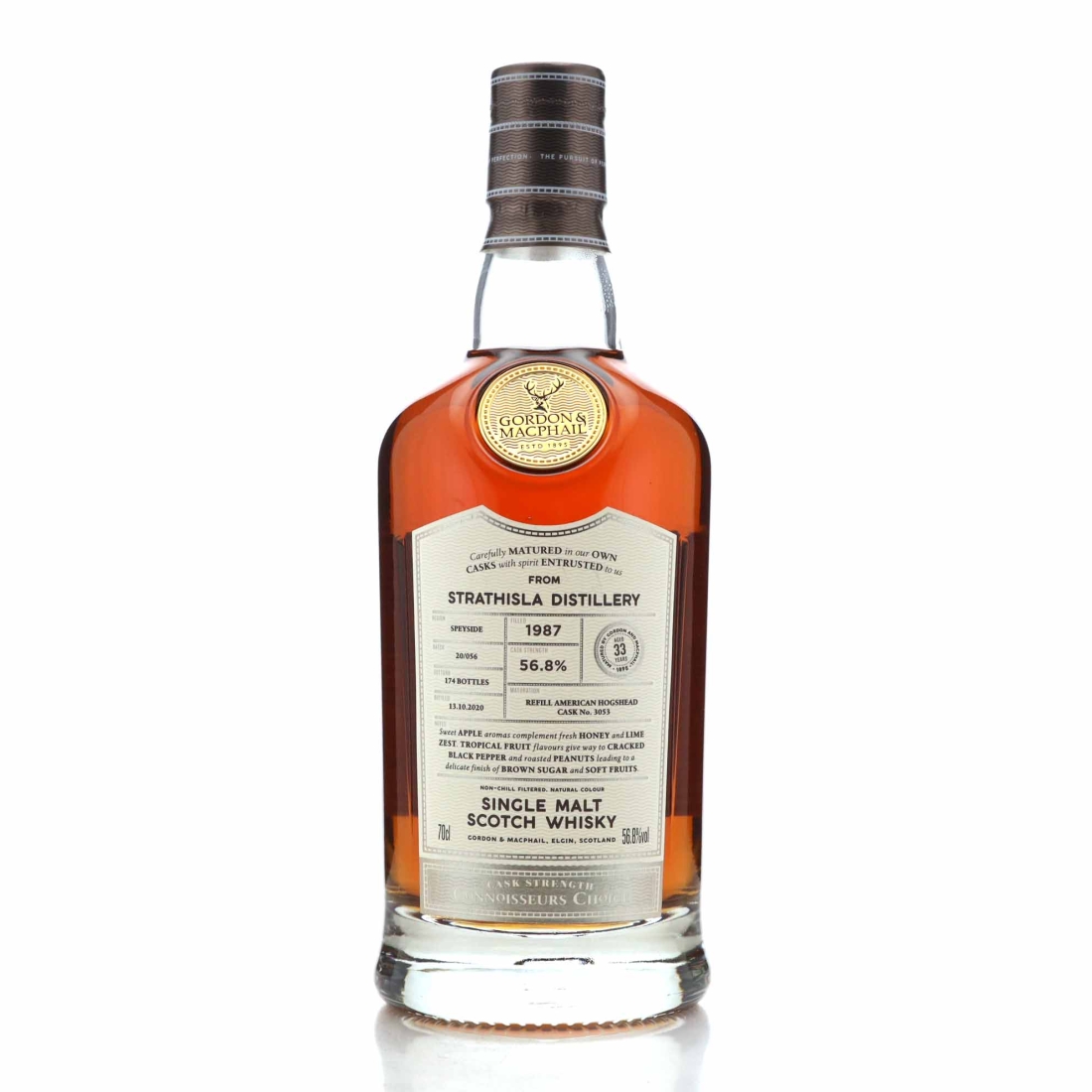 Strathisla 1987 Gordon and MacPhail 33 Year Old Batch #20/056