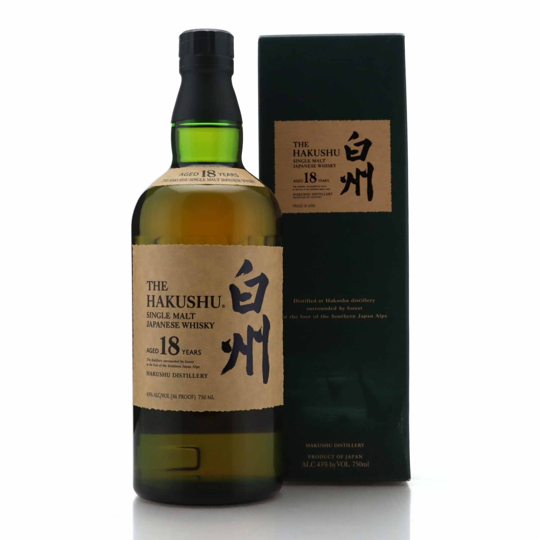 Hakushu 18 Year Old 75cl / US Import