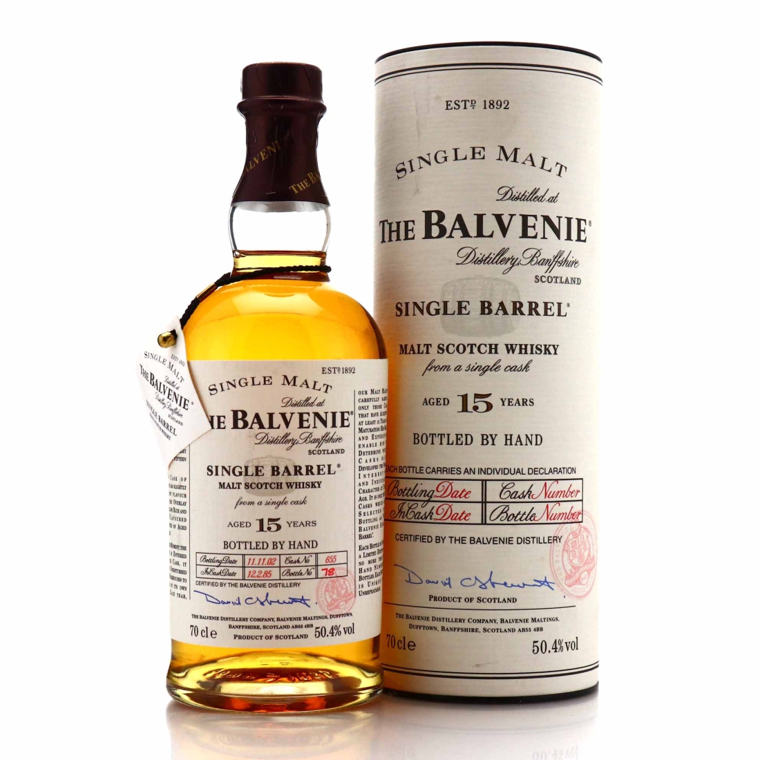 Balvenie 1985 Single Barrel 15 Year Old #655