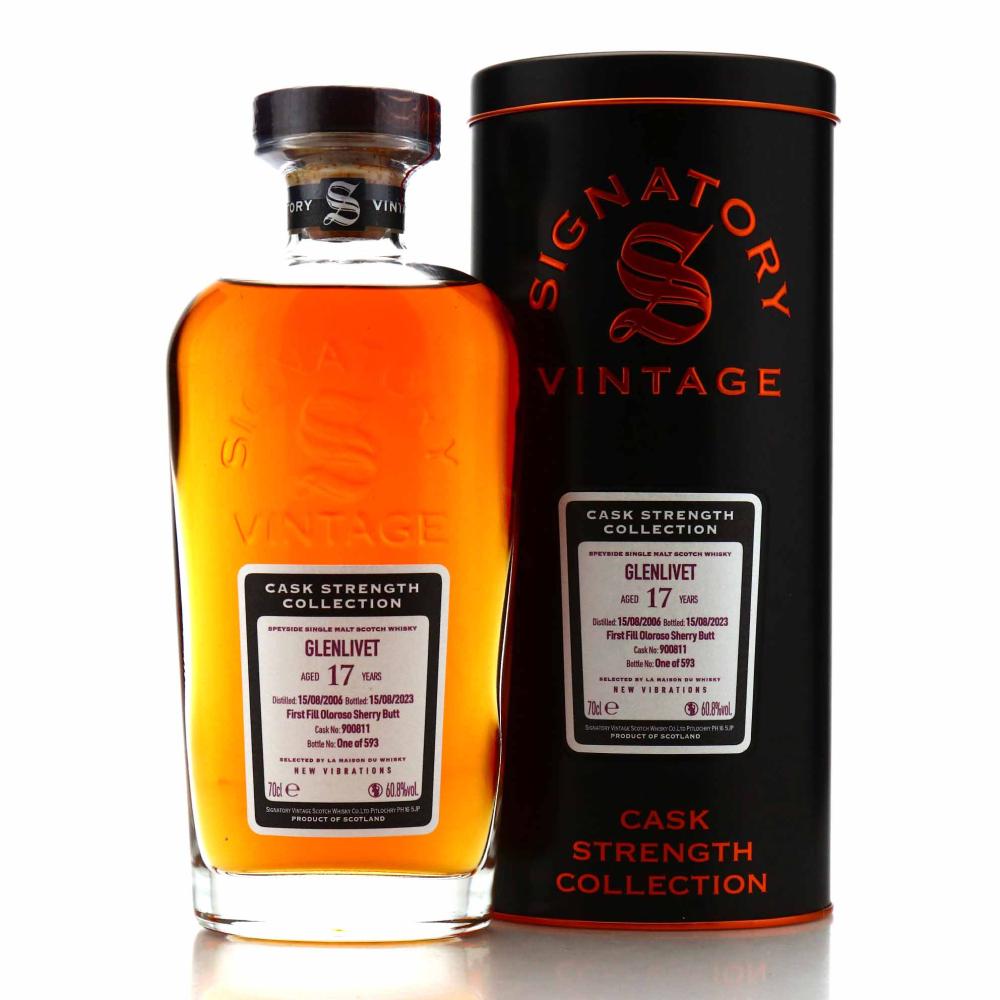 Glenlivet 2006 Signatory Vintage 17 Year Old Cask Strength #900811
