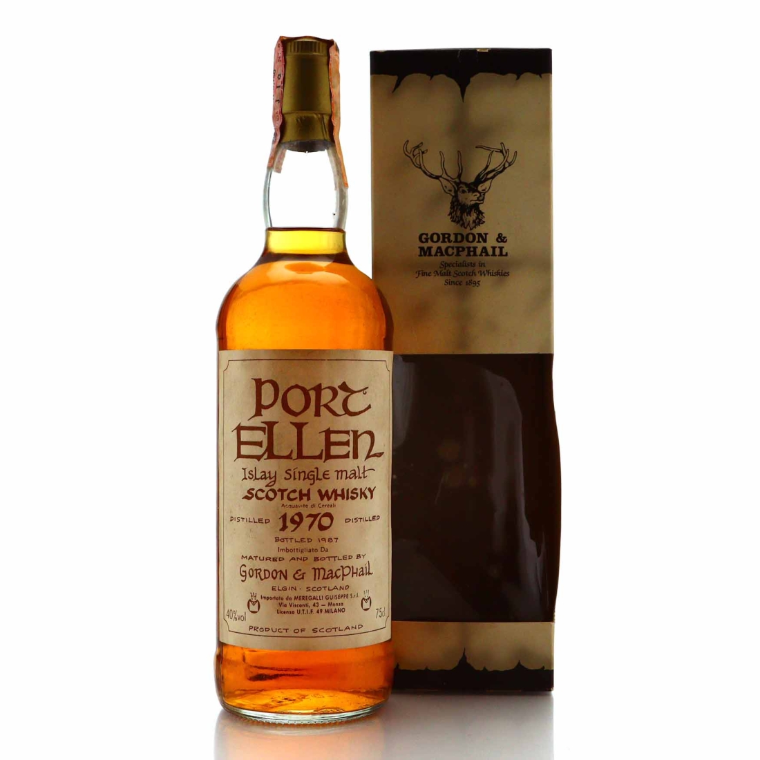 Port Ellen 1970 Gordon and MacPhail Celtic Label bottled 1987 / Meregalli Import