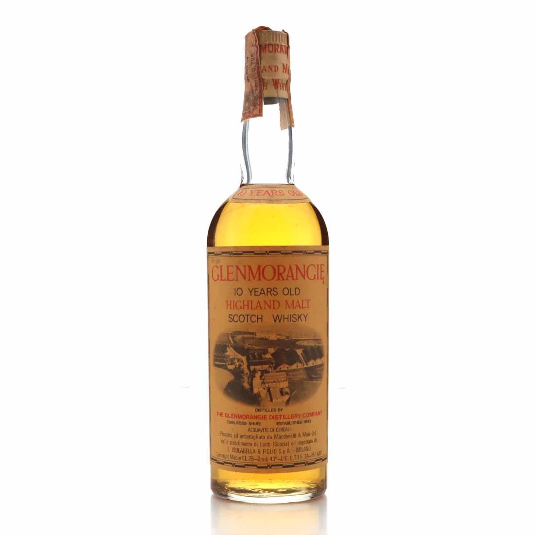 Glenmorangie 10 Year Old 1960s / Isolabella Import