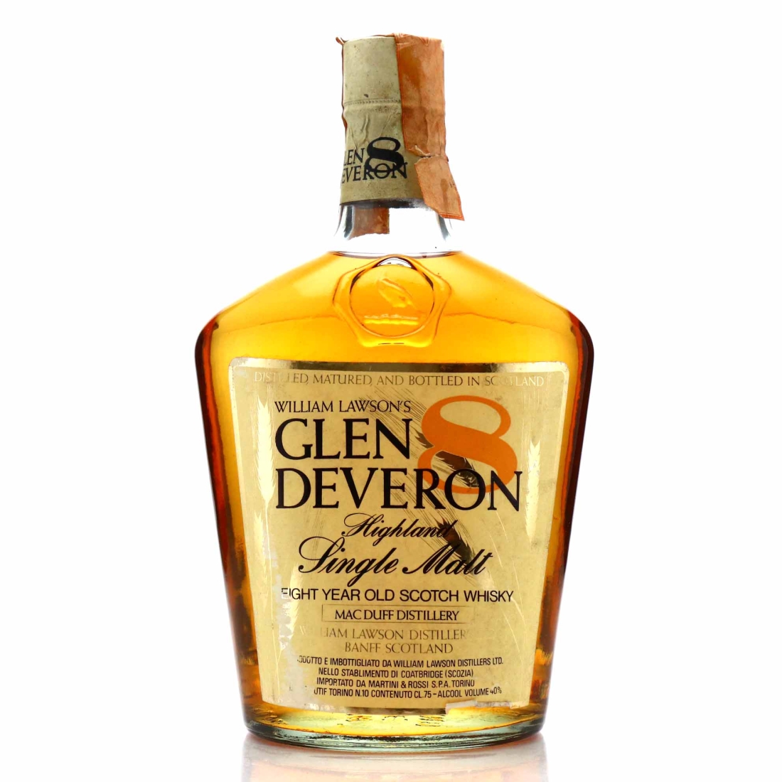 Glen Deveron 8 Year Old 1980s / Martini & Rossi Import