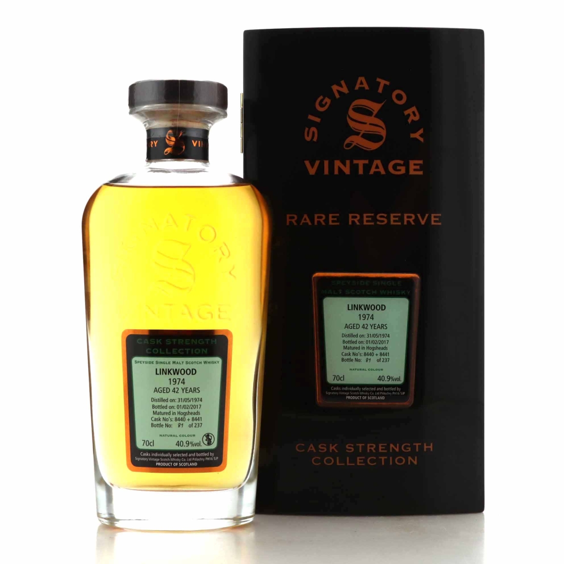 Linkwood 1974 Signatory Vintage Cask Strength 42 Year Old